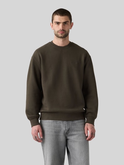 Levi's® Relaxed Fit Sweatshirt aus reiner Baumwolle Khaki 4