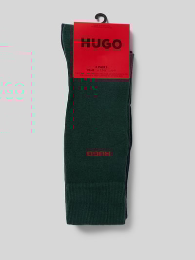 HUGO Kousen van katoenmix, per 2 paar Donkergroen - 3