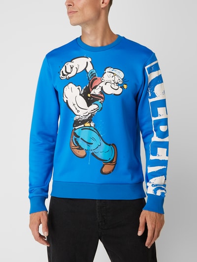 Iceberg Sweatshirt mit Baumwoll-Anteil Royal 4