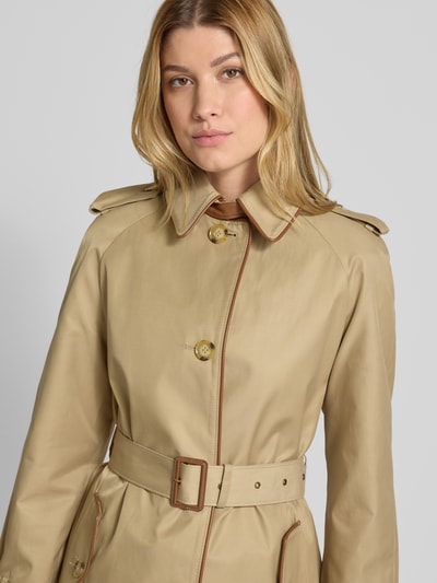 Lauren Ralph Lauren Trencz z pagonami i paskiem Piaskowy 3