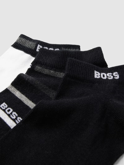 BOSS Sneakersokken met labeldetail in een set van 3 paar Rood - 2