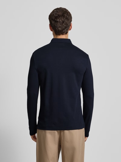 BOSS Poloshirt mit Label-Schriftzug Dunkelblau 5