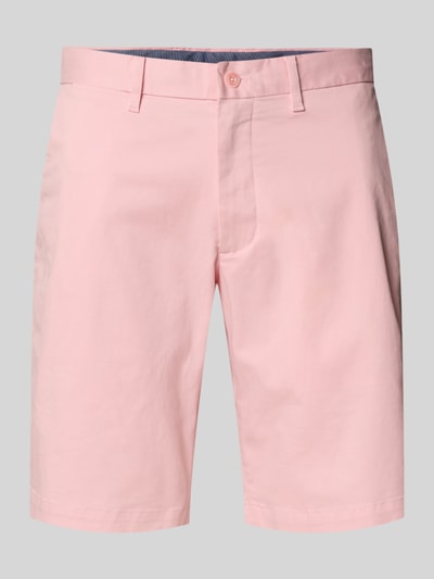 Tommy Hilfiger Szorty chinosy o kroju slim fit z mieszanki bawełny i elastanu Jasnoróżowy 2
