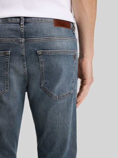 BOSS Orange Slim Fit Jeans aus Baumwoll-Mix Modell 'DELAWARE BO' Mittelgrau 3