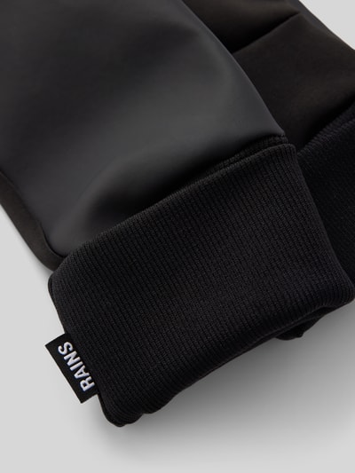 RAINS Handschuhe mit Label-Detail BLACK 2