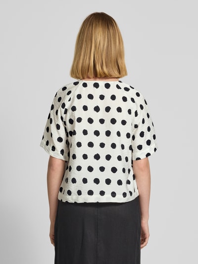 s.Oliver RED LABEL Relaxed Fit Blusenshirt aus Viskose-Mix Weiss 5