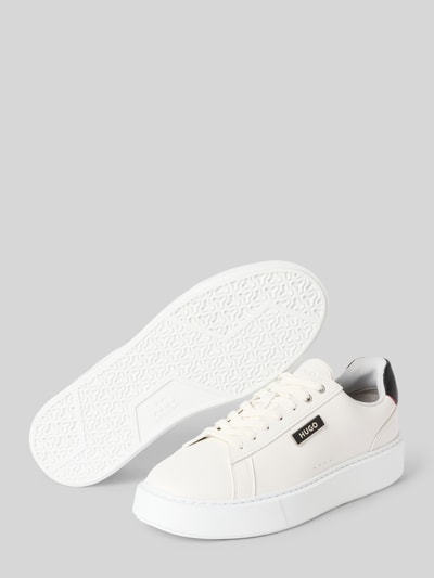 HUGO Sneaker mit Plateau-Sohle Weiss 4