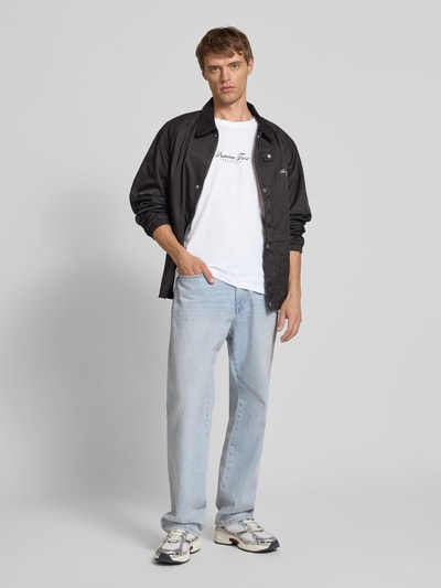 Jack & Jones T-Shirt mit Label-Print Modell 'MARINA' Weiss 1