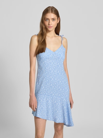 Review Mini-jurk met hartvormige hals Bleu - 4