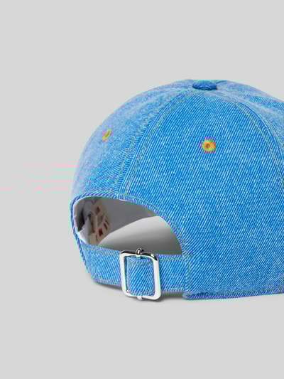 Marni Base Cap mit Logo-Stitching Jeansblau 4