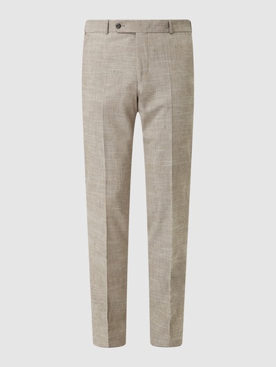 Wilvorst Pantalon met linnen  Beige - 2