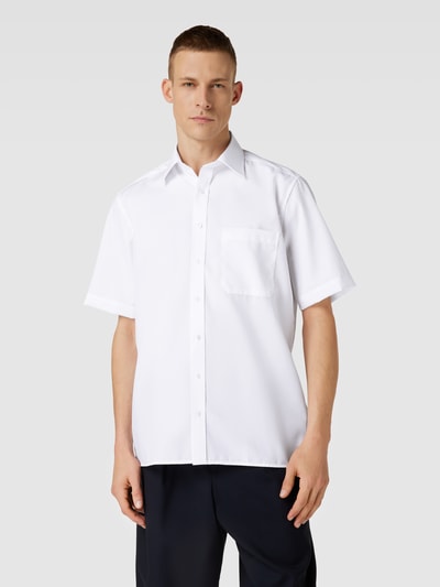 Eterna Zakelijk overhemd met kentkraag Wit - 4