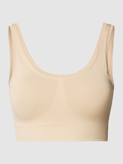 Hanro Bralette mit breiten Trägern Modell 'Touch Feeling' Beige 1