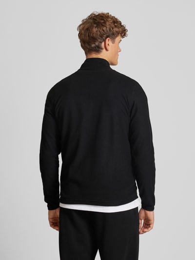 CHAMPION Fleecepullover mit Label-Stitching Black 5