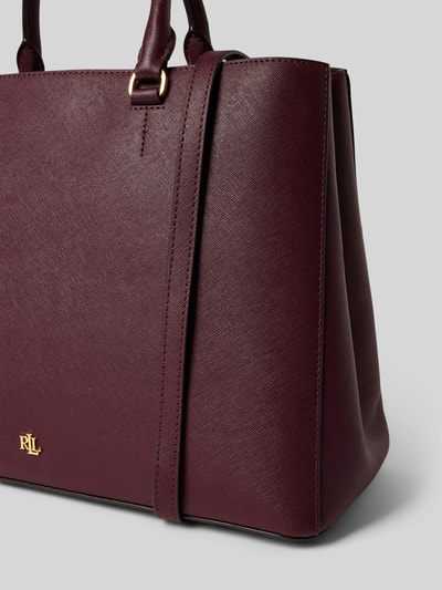 Lauren Ralph Lauren Handtasche mit Label-Detail Modell 'HANNA' Dunkelrot 2