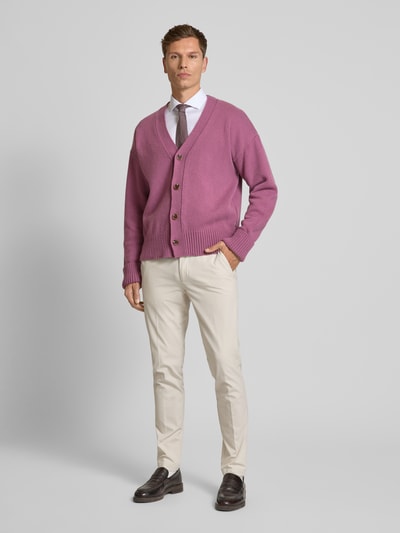 BOSS Cardigan mit überschnittenen Schultern Modell 'Ballaco' Purple 1