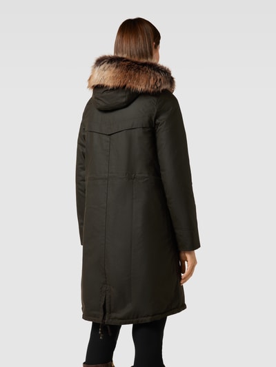 Barbour Parka met klepzakken, model 'STAVIA' Olijfgroen - 5