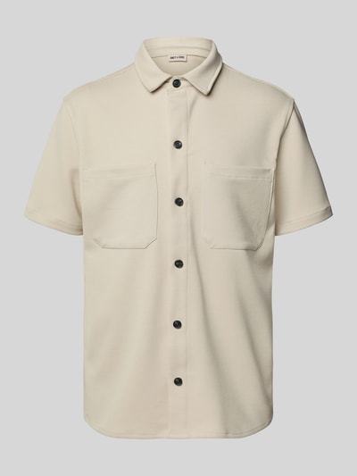 Only & Sons Regular fit overhemdjack met licht structuurmotief, model 'NEWKODYL' Offwhite - 2