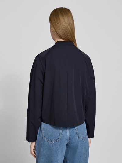 Someday Blouson met blinde ritssluiting, model 'Nortia' Marineblauw - 5