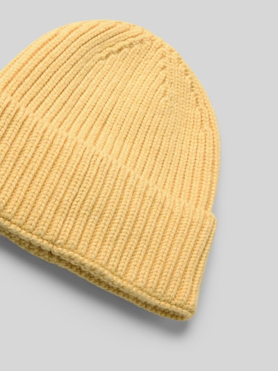 Unio Beanie mit Kaschmir-Anteil Hellgelb 2