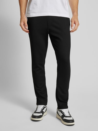 MCNEAL Regular Fit Sweatpants mit Strukturmuster Black 4