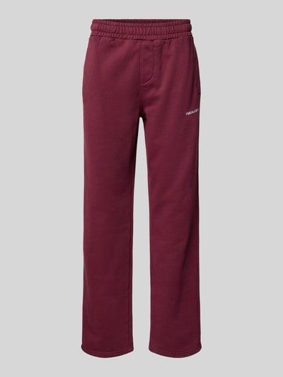 Pegador Sweatpants met logostitching en steekzakken Bordeaux - 2