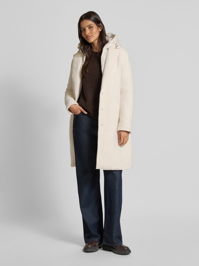 Beaumont Amsterdam Płaszcz o kroju regular fit z wyjmowaną kamizelką Złamany biały 1