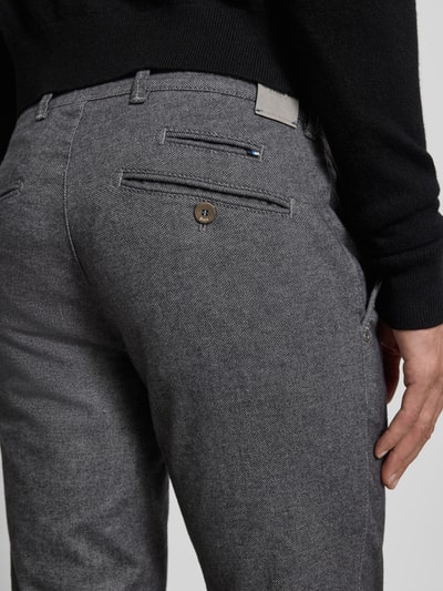 Brax Slim fit broek met achterzakken, model 'Fabio' Zilver - 3