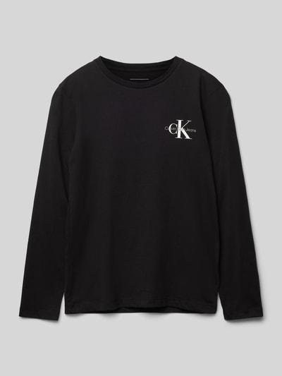 Calvin Klein Jeans Longsleeve mit Label-Print Black 1