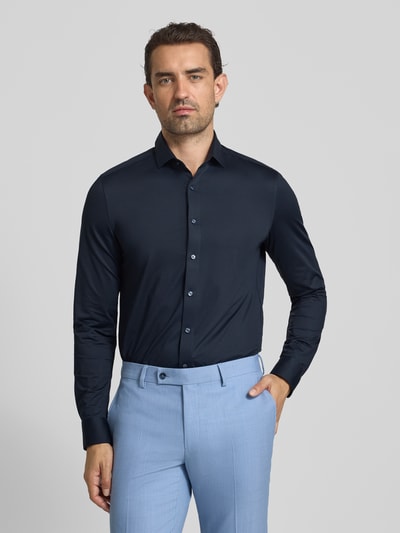 OLYMP Level Five Slim Fit Businesshemd mit Kentkragen Marine 4