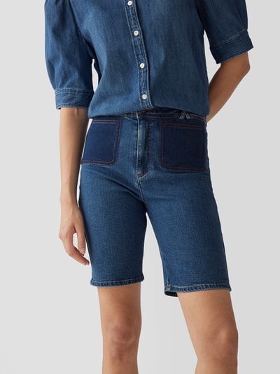 See by Chloé Jeansshorts mit Label-Patch Bleu 3