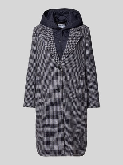 Jake*s Casual Regular fit lange jas met wol en reverskraag Middengrijs gemêleerd - 2