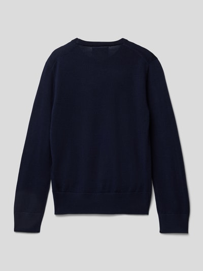 Polo Ralph Lauren Teens Sweter z dzianiny z wyhaftowanym logo Bordowy 3