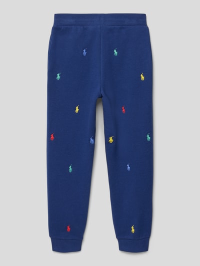 Polo Ralph Lauren Kids Sweatpants met logostitching, model 'ATHLETIC' Marineblauw - 3