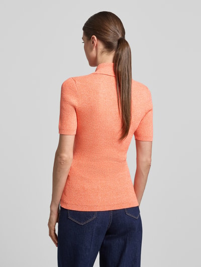 Essentiel Antwerp Slim Fit Poloshirt aus Baumwoll-Mix Modell 'JABRIC' Orange Melange 5