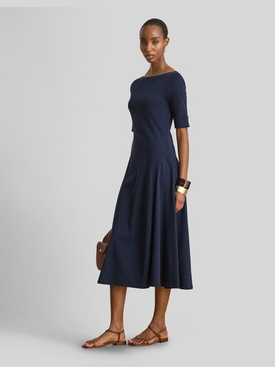 Lauren Ralph Lauren Regular Fit Jersey-Kleid aus Baumwoll-Mix Modell 'MUNZIE' Dunkelblau 1