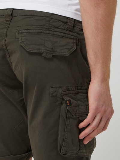 Alpha Industries Korte cargobroek met stretch Antraciet - 3