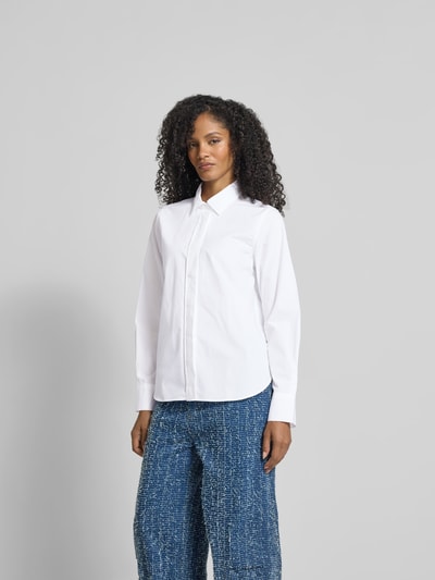 Closed Hemdbluse mit verdeckter Knopfleiste Weiss 4