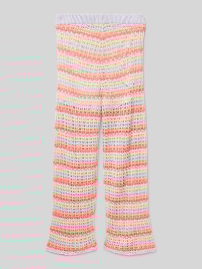 Tom Tailor Wide Leg Strickhose aus Viskose-Mix Koralle 3