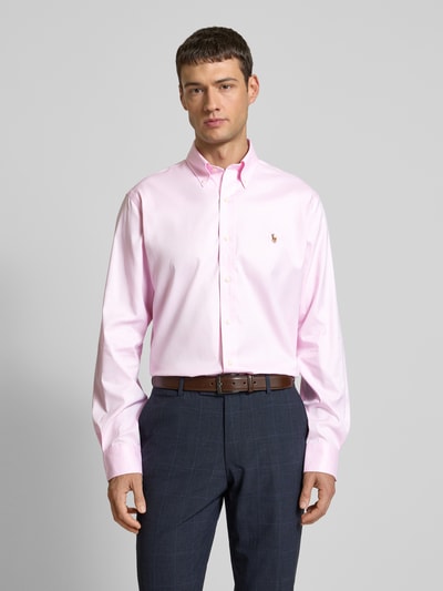 Polo Ralph Lauren Custom Fit Business-Hemd mit Button-Down-Kragen Rose 4