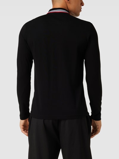 BOSS Green Poloshirt mit langen Ärmeln Modell 'PLISY' Schwarz 5