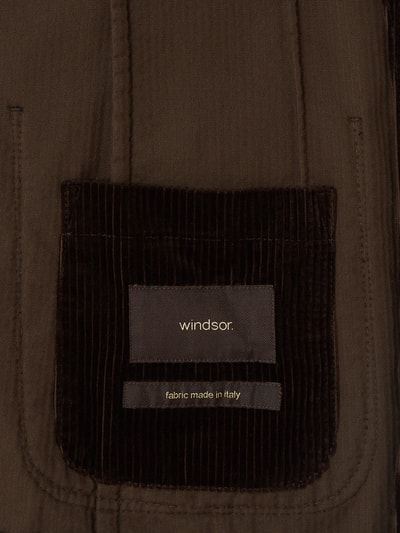 Windsor Slim fit colbert van corduroy, model 'Altro' Donkerbruin - 6