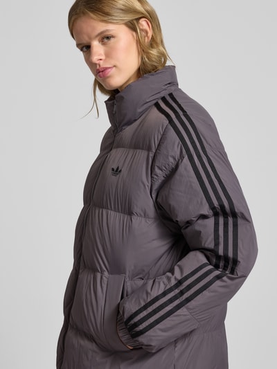 adidas Originals Płaszcz pikowany ze stójką Ciemnoszary 3