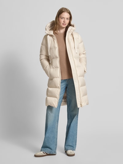 Marc O'Polo Regular Fit Daunenmantel mit Daunen-Feder-Füllung Stein 1