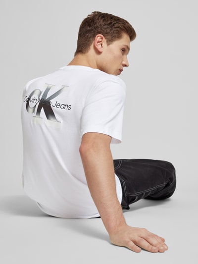 Calvin Klein Jeans T-shirt met ronde hals Wit - 3