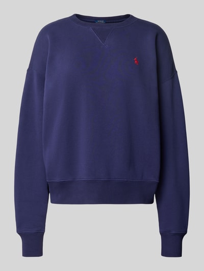 Polo Ralph Lauren Oversized Sweatshirt mit gerippten Abschlüssen Marine 2