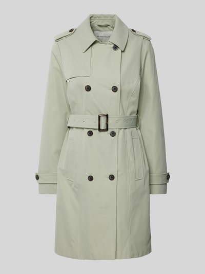 Tom Tailor Trenchcoat met strikceintuur Rietgroen - 2