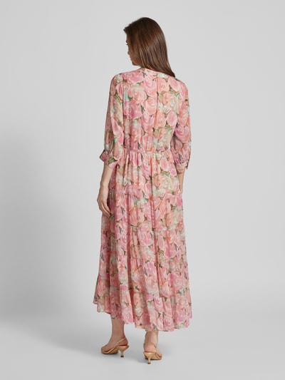 More & More Maxi-jurk met all-over bloemenprint Rosé - 5