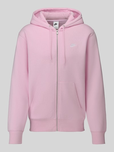 Nike Regular Fit Sweatjacke aus Baumwoll-Mix Hellrosa 2
