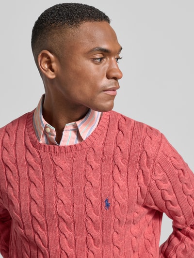 Polo Ralph Lauren Gebreide pullover met labelstitching Oudroze - 3